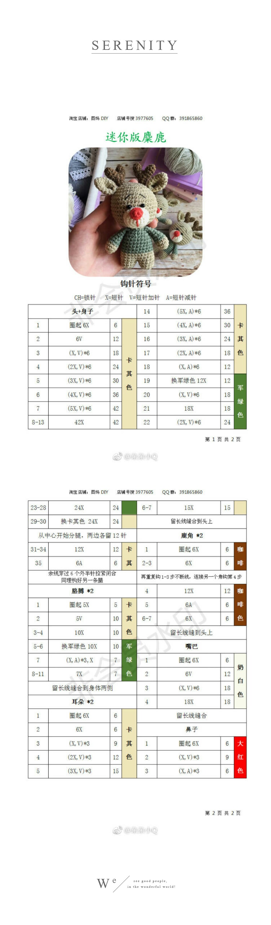 转自微博 钩针 图解