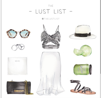 时尚插画 the lust list