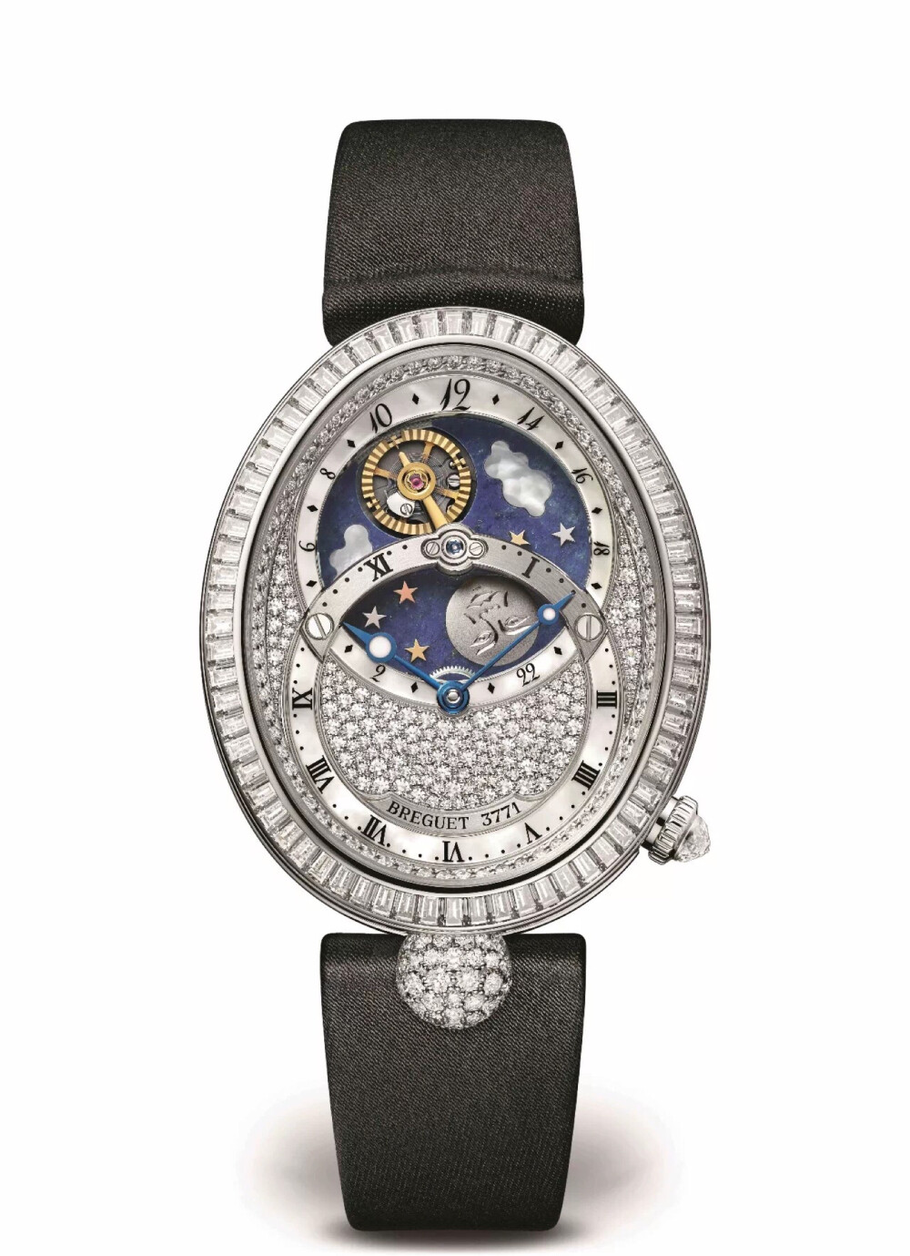 宝玑 reine de naples 那不勒斯王后系列8999昼夜显示高级珠宝腕表