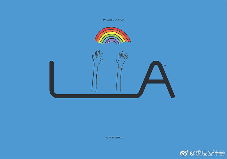 当地创意设计工作室 72andSunny 与洛杉矶市合作，创建了一个品牌形象，以帮助洛杉矶传达“世界创意之都”的城市形象。#求是设计会# ​