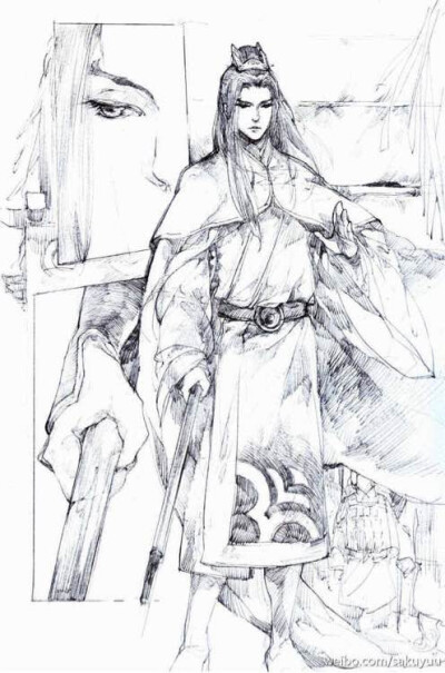 孙伯符＆周公瑾
#侵删致谢#图片来自于百度贴吧