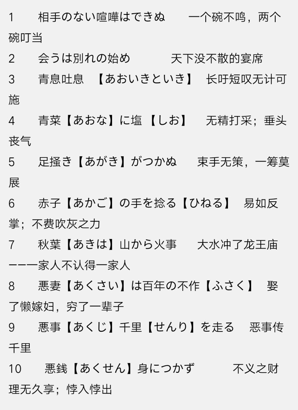 日语谚语
来自「日语学习网」