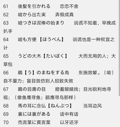 日语谚语
来自「日语学习网」