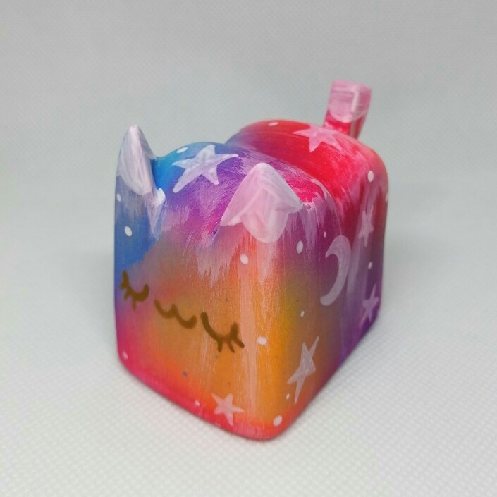 潮玩 手绘 面包猫