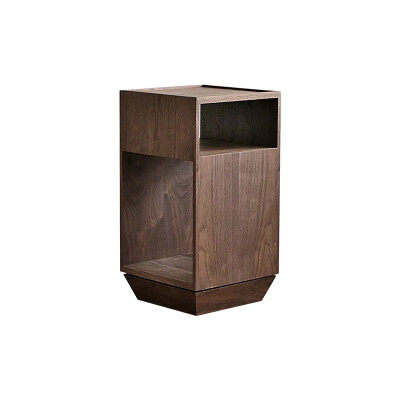 木言设计 原创北欧四方旋转小柜现代客厅卧室小边几储物床头柜