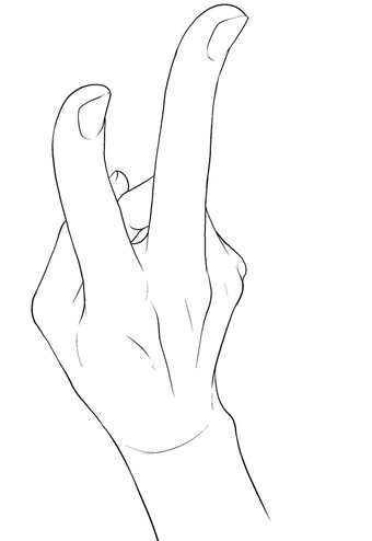 手比耶各种角度