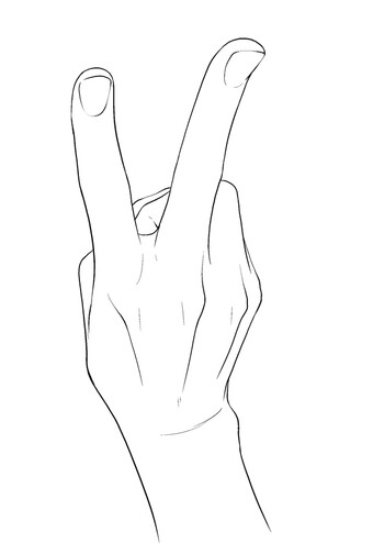 手比耶各种角度