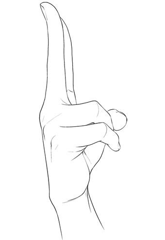 手比耶各种角度