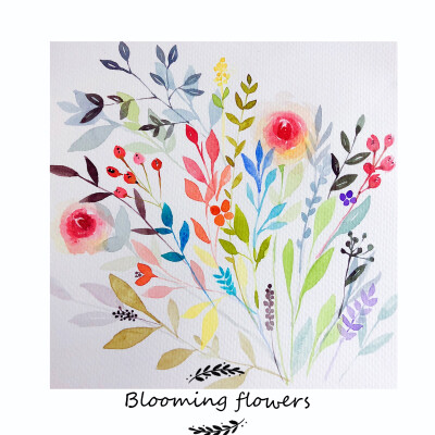 Blooming flowers