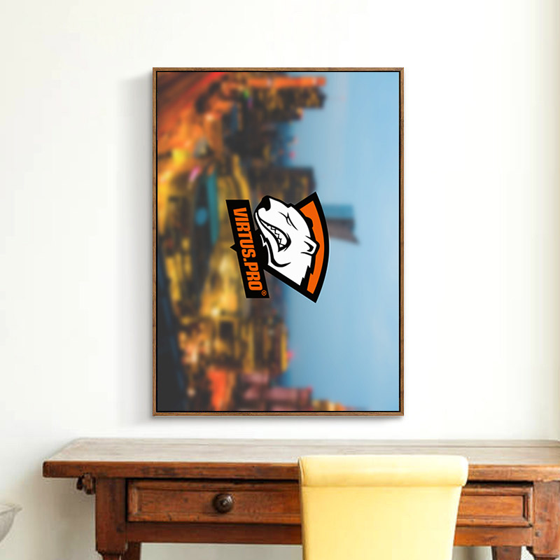 CSGO周边挂画游戏反恐精英实物暴怒野兽火神kennys niko装饰画H款