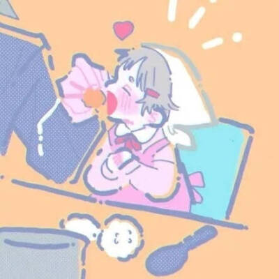 #情侣#头像#橘色系#