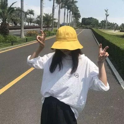 可爱 清新 帽子 女头