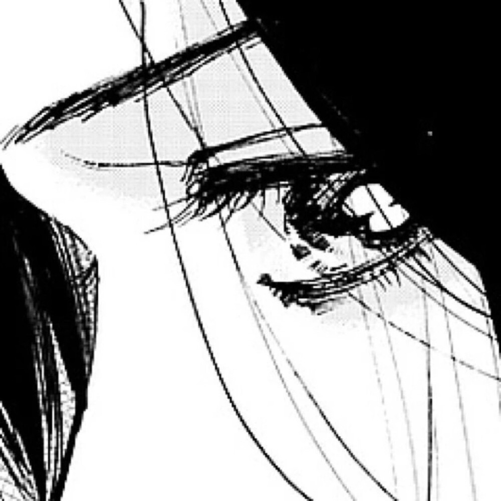 黑白手绘小插画