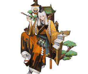 书翁(cv:小野坂昌也)

四处云游的妖怪，
尤其喜欢去人迹罕至的地方，
记录不为人知的美景和异闻。
喜欢探听他人的故事，
却从不开口说出自己的故事，
行踪和性格都很神秘。