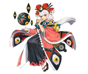 百目鬼(cv:日高里菜)

神秘的少女，能够看穿人心。
因自己的这份力量感到骄傲，
同时也应看到他人内心的感情而痛苦。
对美丽的眼睛有着异于常人的执念，
会不择手段据为己有，
并能够阅读那些被夺走眼睛的人的记忆。