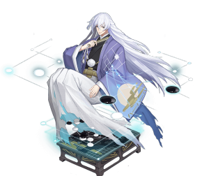 弈(cv:柿原彻也)

原本是闻名于世的天才棋师，
棋技高超，从未输给任何人。
却遭人胁迫，不得不赴一场生死棋局。
在最后关头，他为了保全恋人，
放弃了自己的生命。
那是他一生中，第一次也是最后一次，
甘拜下风。