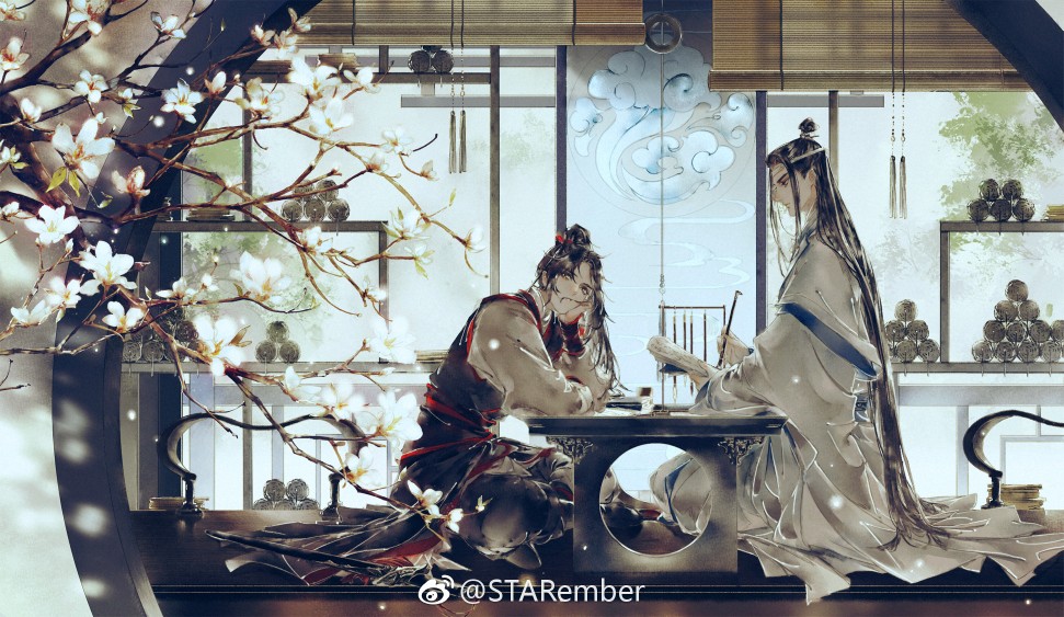 「墨香铜臭」
魔道祖师
天官赐福
画师：@STARember
仅收藏，勿商用