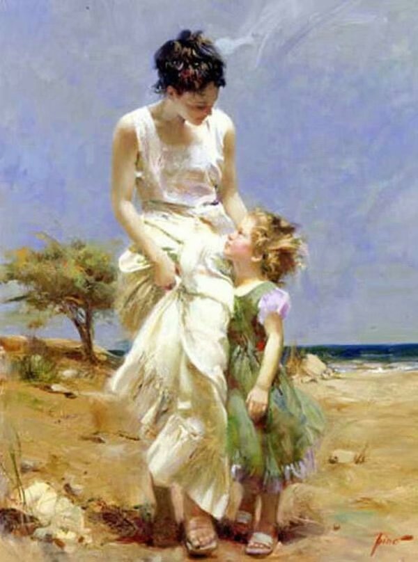 意大利当代油画家Pino Daeni.