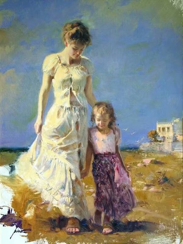 意大利当代油画家Pino Daeni.