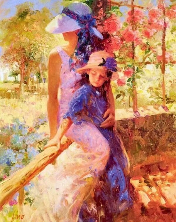 意大利当代油画家Pino Daeni.