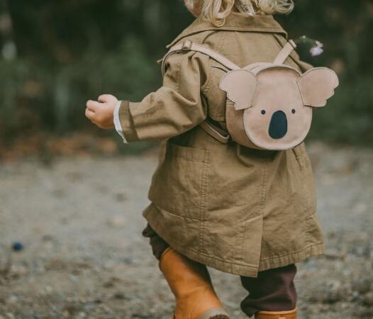 可爱的儿童皮包