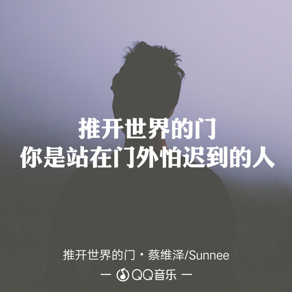 蔡维泽，sunnee《推开世界的门》 - 高清图片，堆糖，美图壁纸兴趣社区