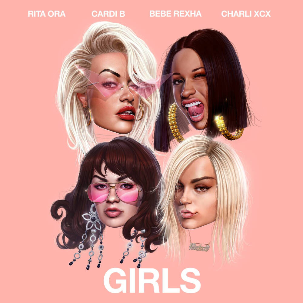 专辑封面 Girls——Rita/Charli XCX/Bebe Rexha/ Cardi B