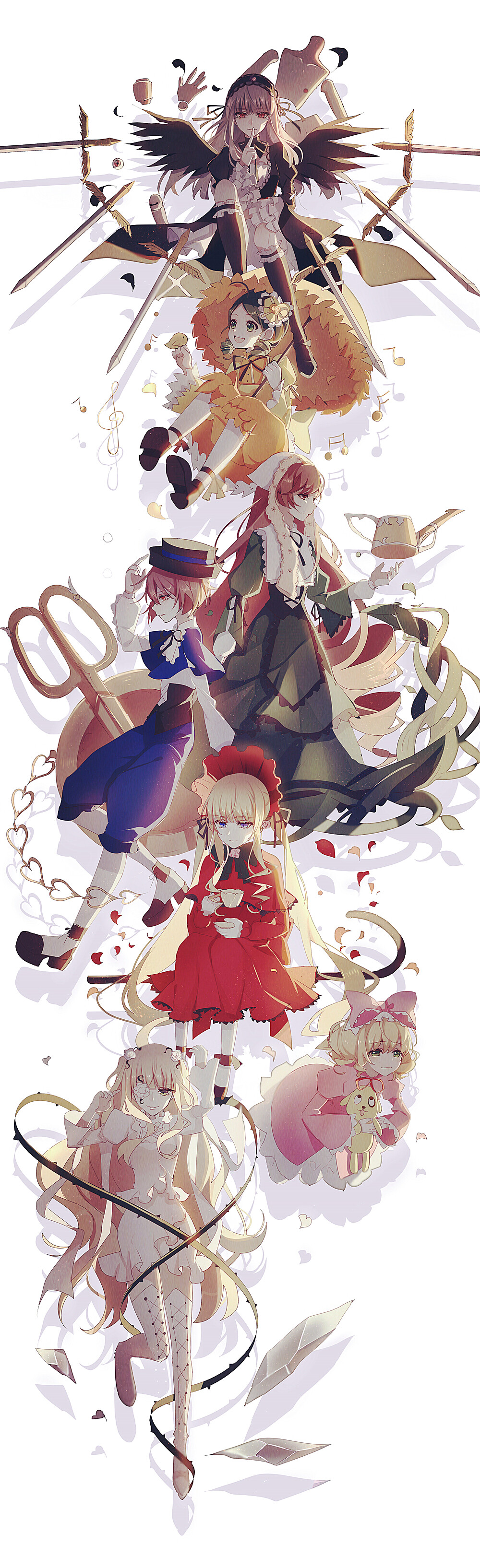 蔷薇少女薔薇少女ローゼンメイデン Rozen Maiden [水銀燈/金糸雀/翠星石/蒼星石/真紅/雛莓/薔薇水晶/雪華綺晶/偵探庫庫]