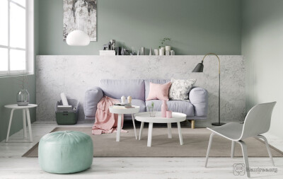 Muuto Sofa Rest render : Muuto Sofa Rest render 