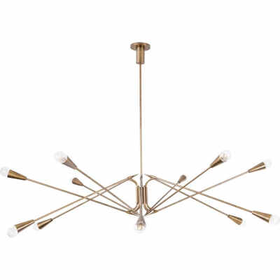 Jonathan Browning Nipomo Chandelier Contemporary, Metal, Chandelier by Mc Guire Furniture