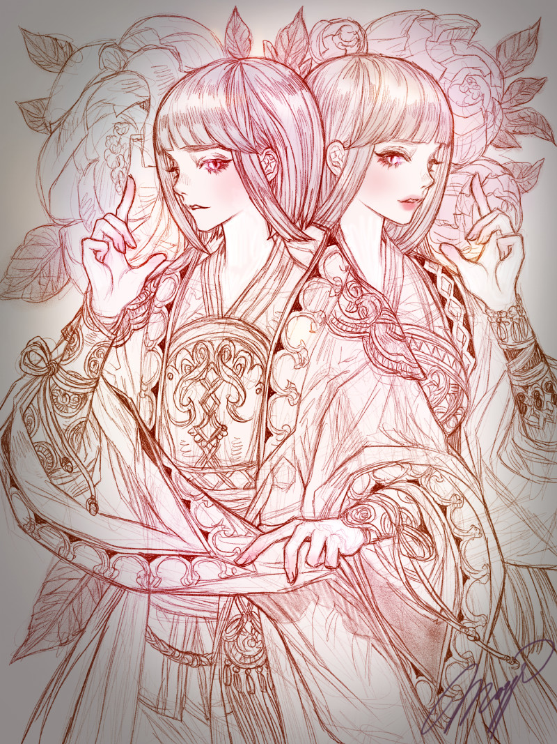 韩国画师JEONG WON AN的一组作品。