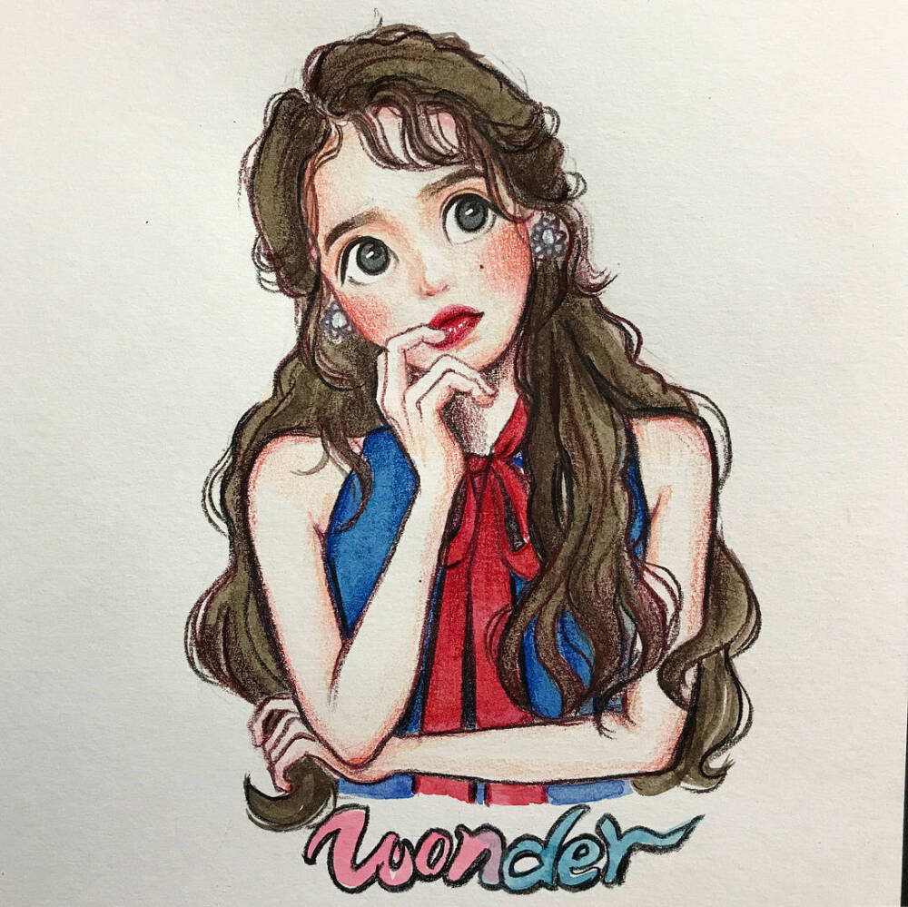 手绘IU Wonder