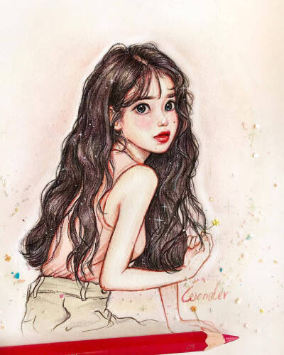 手绘IU Wonder