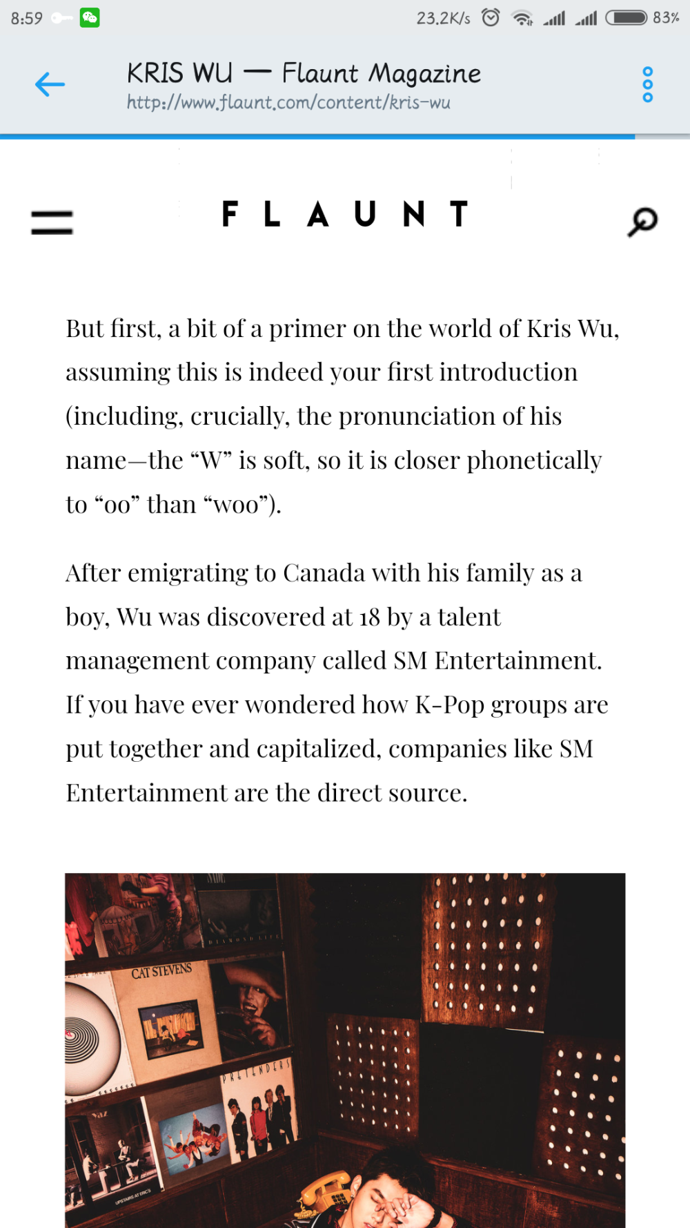 flaunt magazine for Kris Wu