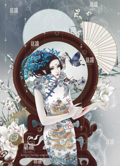 【古风美人】#檀香劫# 插画师绯澜作品