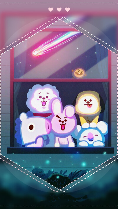 自制BT21手机壁纸