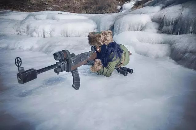 英雄联盟 美丽的狙击手皮城小女警凯特琳cos cn:九条＿娘娘