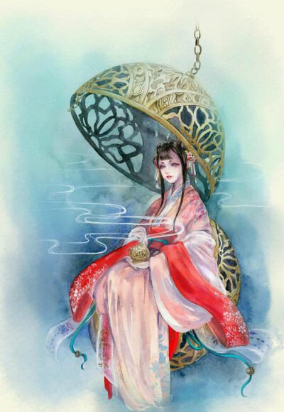 葡萄花鸟纹银香囊
绘师：un珈珈珈