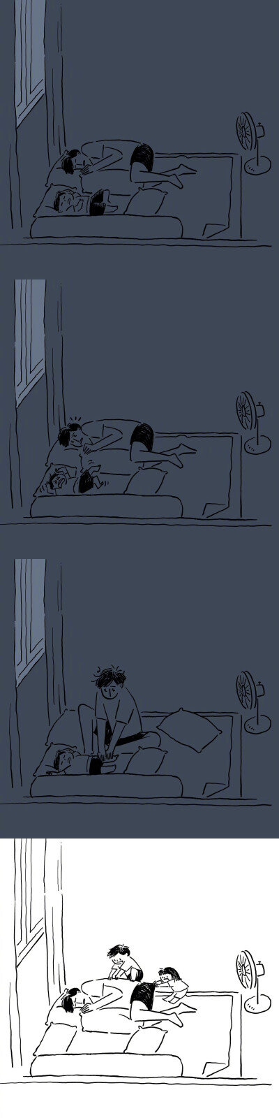 奶爸插画师和两个孩子的日常，温馨搞笑 。ins：junheesung_nuj ​