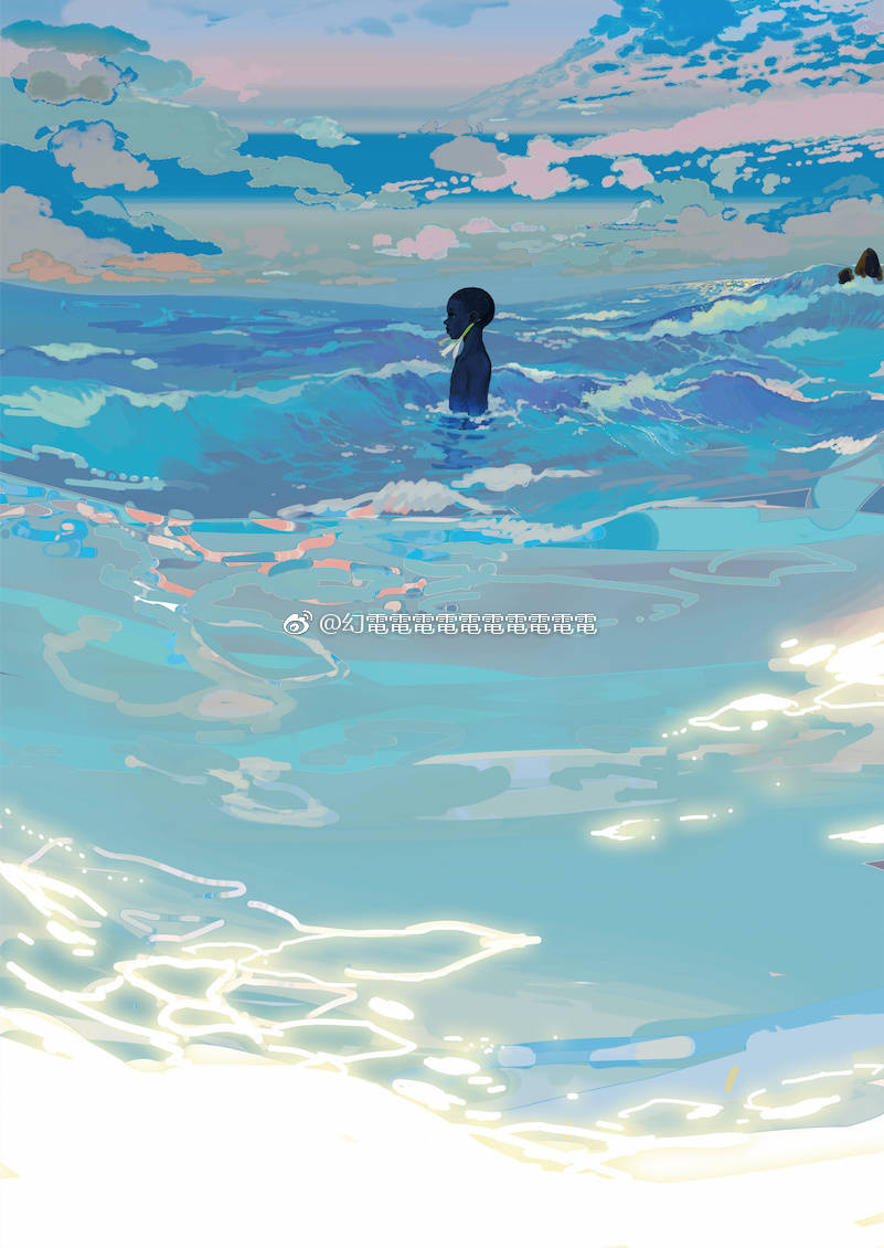 微博画师@幻電電電電電電電電電電 海浪系列