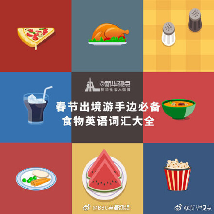 食物英语词汇大全 ​