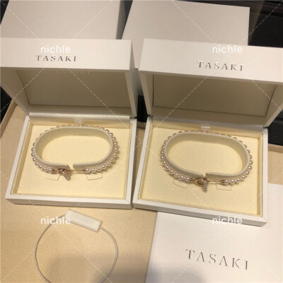 TASAKI 田崎 塔思琦 18k樱花金搭扣 海水珍珠 平衡手链