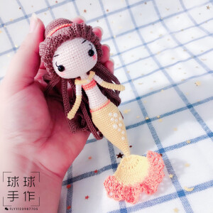 钩针玩偶-人鱼公主贝儿