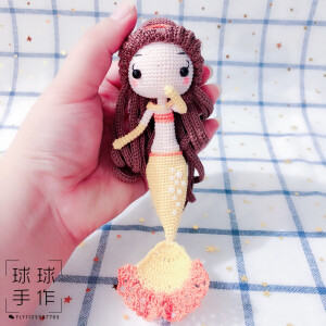 钩针玩偶-人鱼公主贝儿