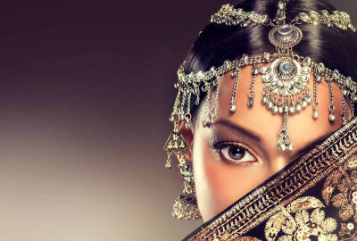 印度美女眼睛图片