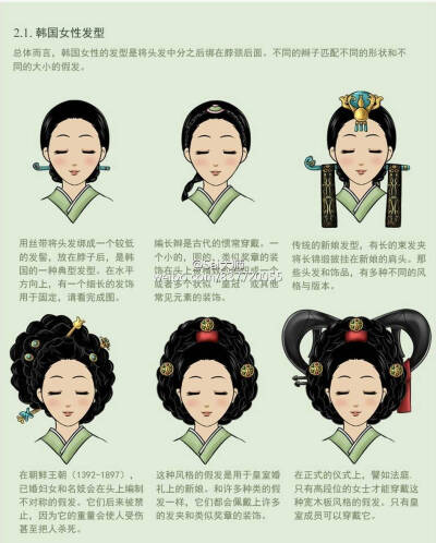 韩国古代发型素材