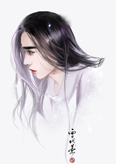 #镇魂# 鬼面~ 绘师：雪代薰