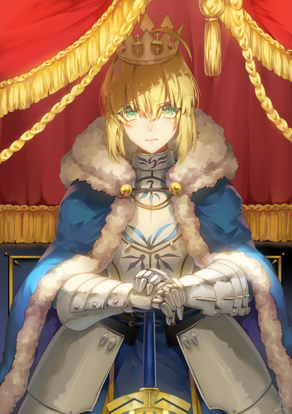 Fate/Grand Order 阿爾托利亞·潘德拉貢 saber 繪師：saihate（p id=2254287） 本作品id=70395058