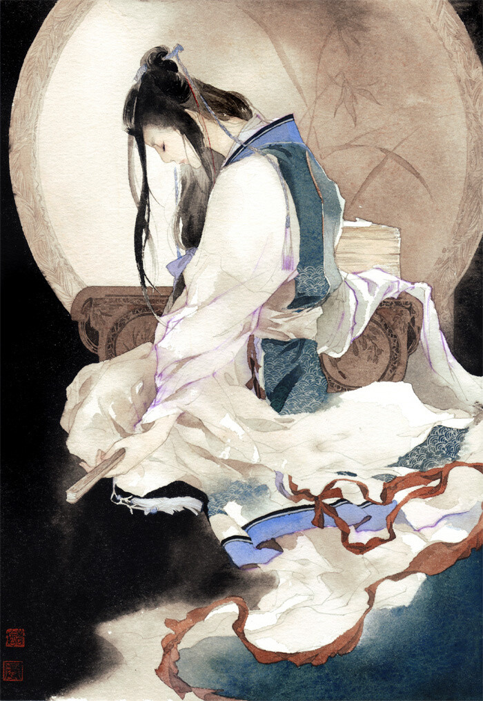 #霹雳布袋戏# 莫召奴 绘师：昔酒011