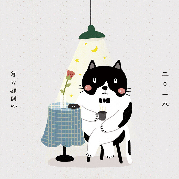 猫咪 插画 